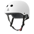 Triple Eight The Certified Sweatsaver Helmet For Skateboarding, Bmx, And Roller Skating, White Rubber, X-Small/Small