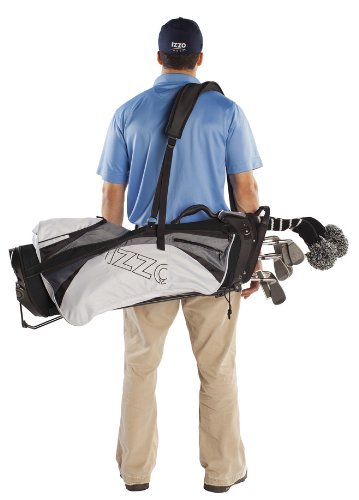 Izzo Golf Sidewinder Replacement Golf Bag Strap,Black