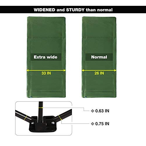 Redcamp Oversized Camping Cots For Adults 500Lbs,33'' Extra Wide Tall Sleeping Cots Heavy Duty, Xl Cots Portable For Outdoor Ind