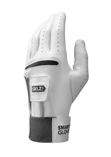 Sklz Mens Smart Glove Left Hand Golf Glove, Large, White