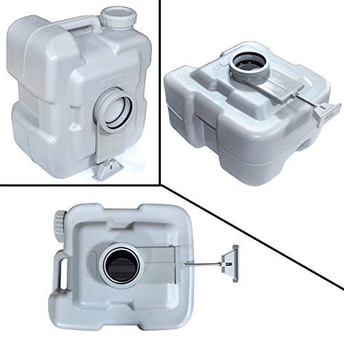 Hongk- 5 Gallon 20L Portable Toilet Flush Travel Camping Commode Potty Outdoor/Indoor