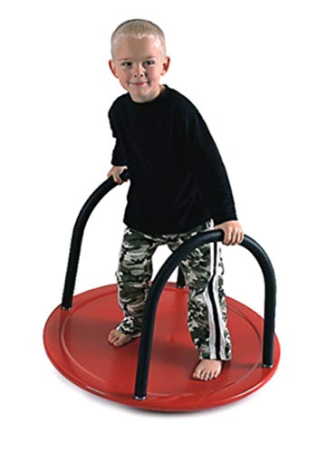 Gonge Round Seesaw, Red, 29.92'' X 29.92'' X 5.51''/23.6''