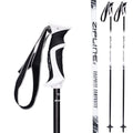 Ski Poles Graphite Carbon Composite - Zipline Lollipop U.S. Ski Team Official Supplier (Black Liquorice, 46'' In./117 Cm)