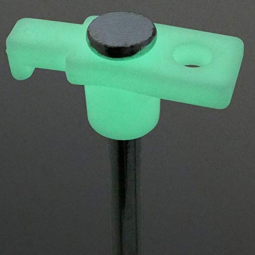 10-Piece Galvanized Steel Tent Pegs - Glow In The Dark Garden Stakes