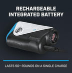 Bushnell Golf A1-Slope Laser Rangefinder - Ultra-Compact 6   Magnification, USB-C Rechargeable, Pinseeker JOLT, Slope On/Off