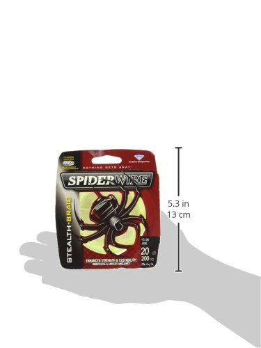 Spiderwire Stealth Translucent Braided Fishing Line, 20Lb | 9Kg, 125Yd | 114M Fishing Line, Suitable For Saltwater And Freshwate