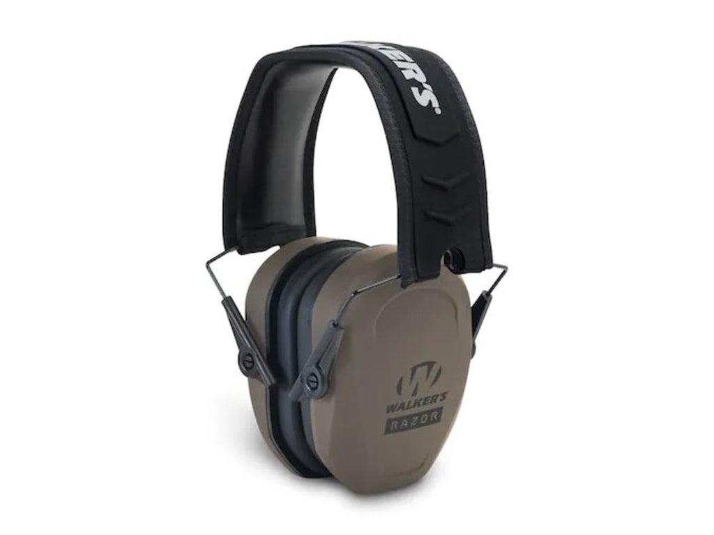 Walker'S Razor Slim Passive Earmuff - Ultra Low-Profile Earcups - Flat Dark Earth (Gwp-Rsmpas-Fde)