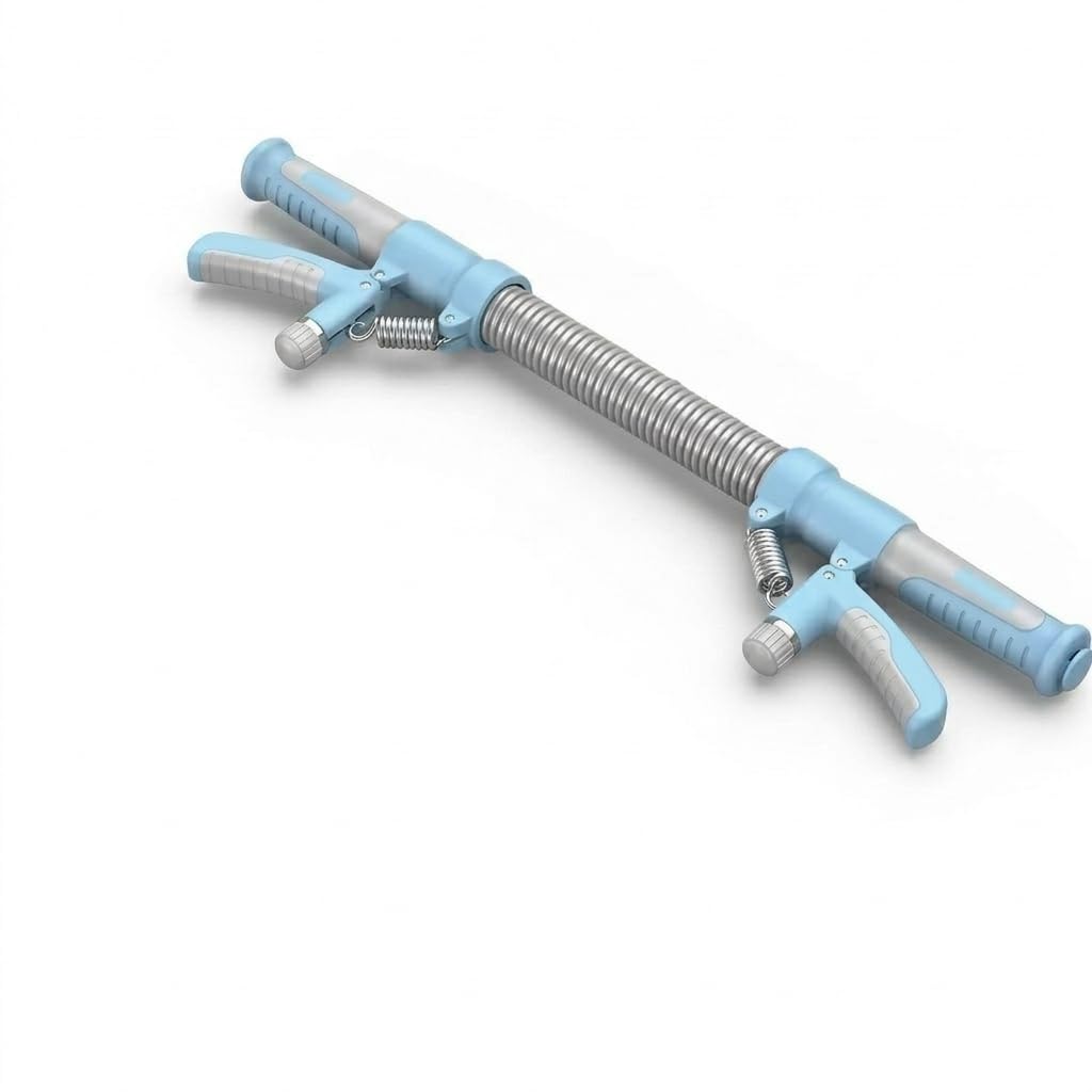 Snevad 2 in 1 Hand Grip Forearm Trainer Adjustable Twister Bar Chest Expander Arm Wrist Finger Strengthener Upper Body Workout E