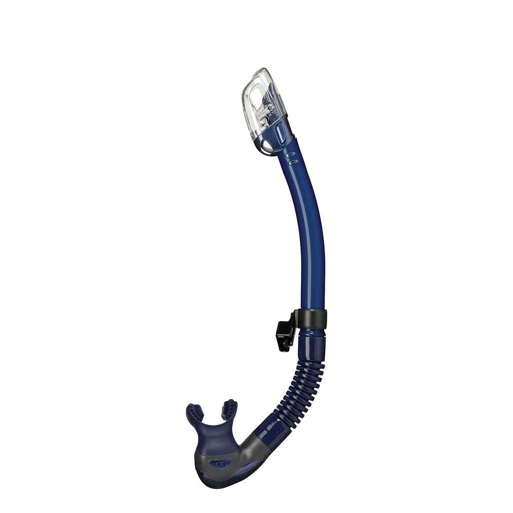 Tusa Sp-0101 Hyperdry Elite Ii Scuba Diving Snorkel, Indigo Blue