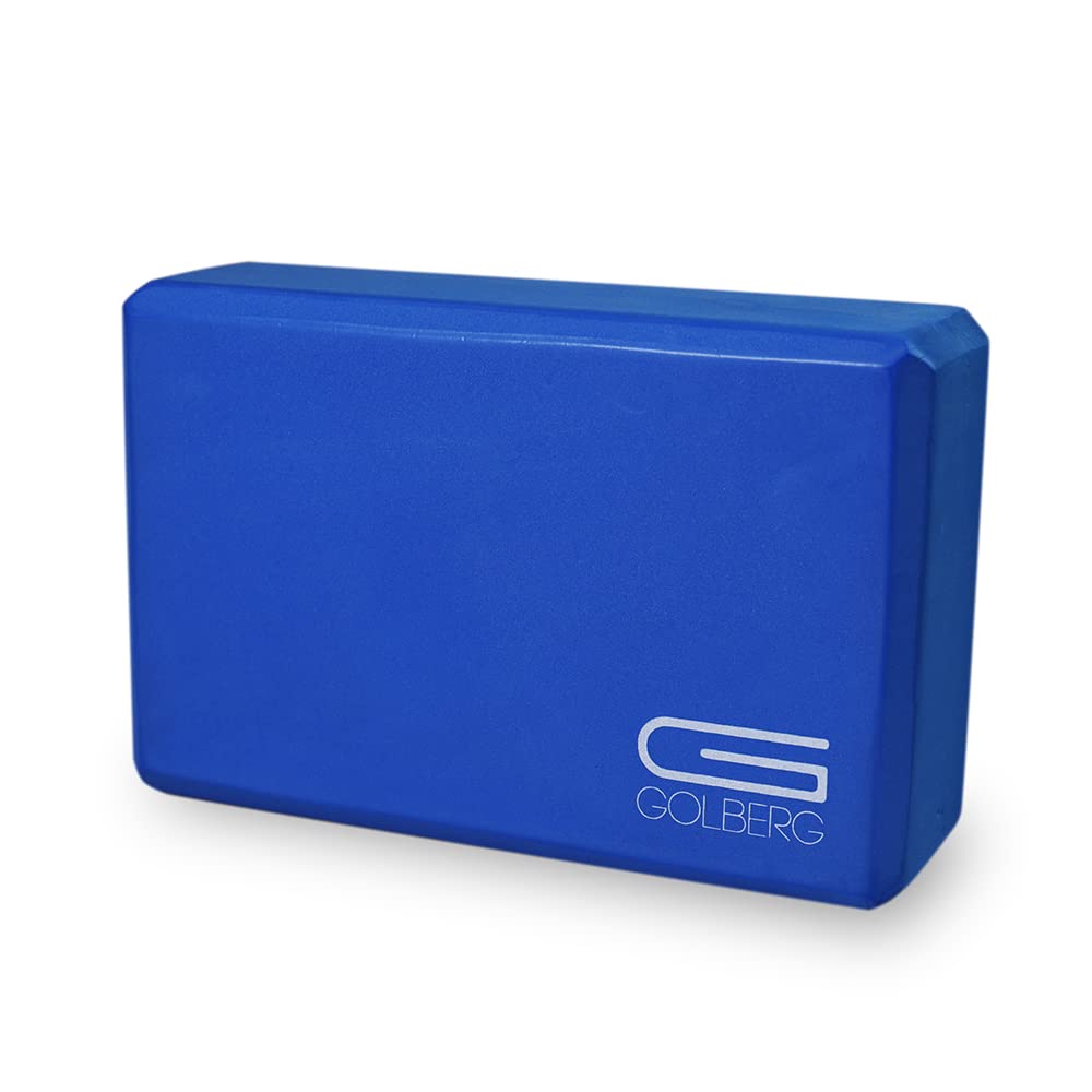 Golberg Foam Yoga Block  For Fitness, High Intensity Support and Improving Strength or Flexibility Pink/Green/Dark Green/Purple