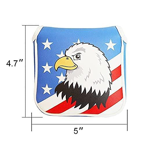 Golters Golf Club Covers Mallet Putter Cover Magnetic Headcover Leather Magnetic Closure For Scotty Cameron Odyssey Taylormade P