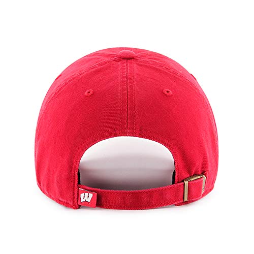 Ncaa Wisconsin Badgers Mens '47 Clean Up Adjustable Hat'47 Clean Up Adjustable Hat, Team Color, One Size