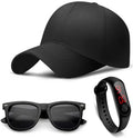 Selloria BrandBlack Cotton Adjustable Unisex Cap Quick Drying Sun Hat For Summers Outdoor Activites Sports Baseball Black Hat F