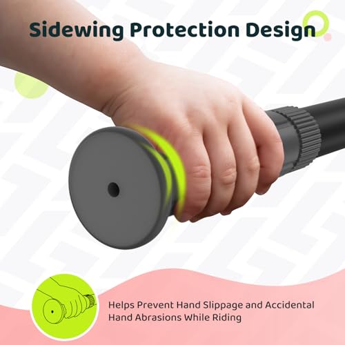 Saplize Bike Handlebar Grips, For Kids Girls Boys Bikes, Balance Bikes, Road Bikes And Scooters, Length 49, Black