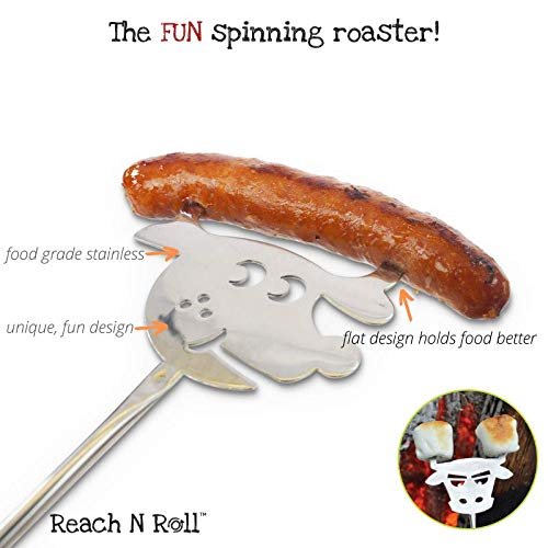 Firebuggz S?Ore Fork With S?Ore Builder - Sausage Telescoping 34 Inch Marshmallow Roasting Sticks Extending For Campfire Firepit