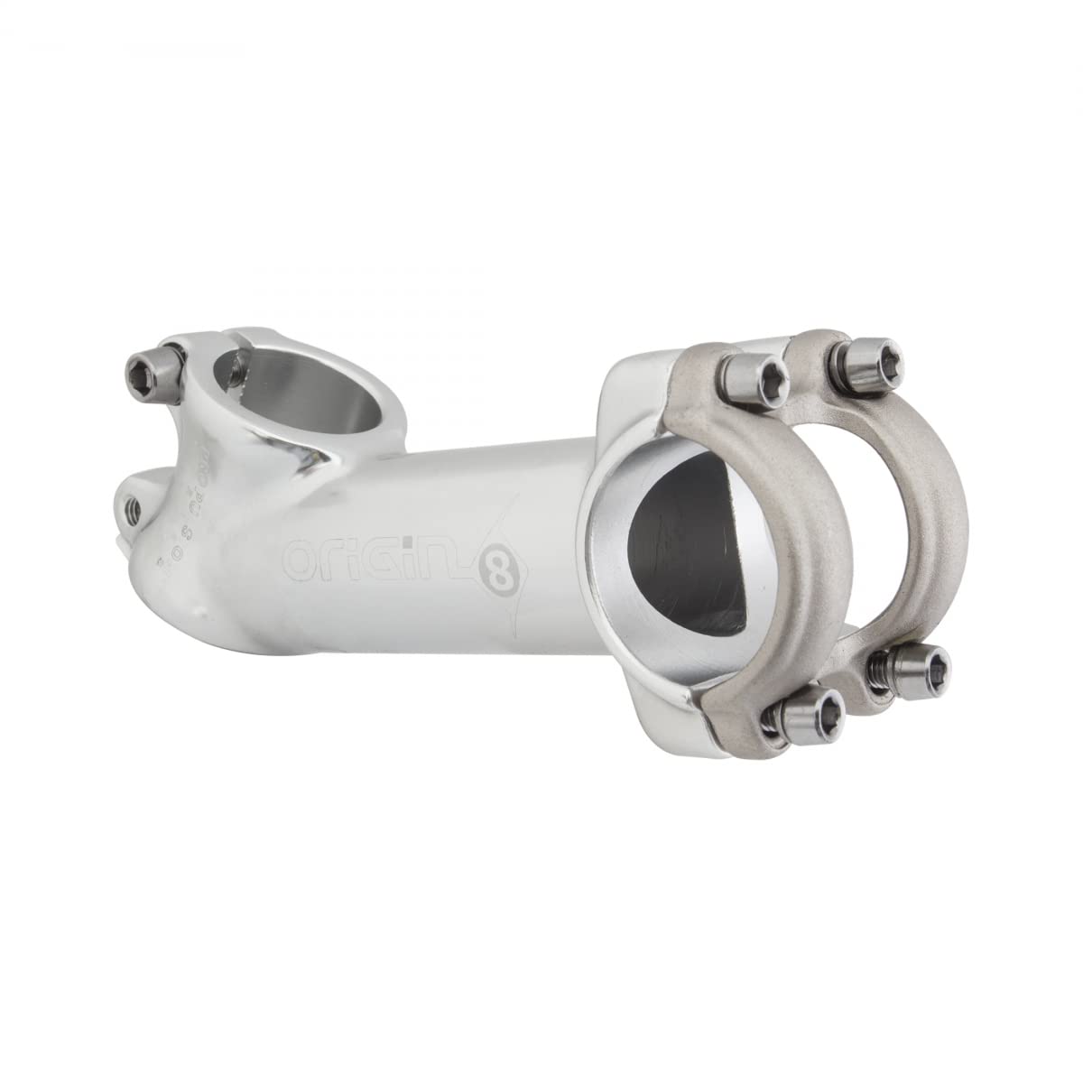 Origin8 Pro Fit Alloy Ergo Stem, 1 Or 1-1/8 X 31.8-25.4/28.6-25.4 X 35D X 110Mm, Silver