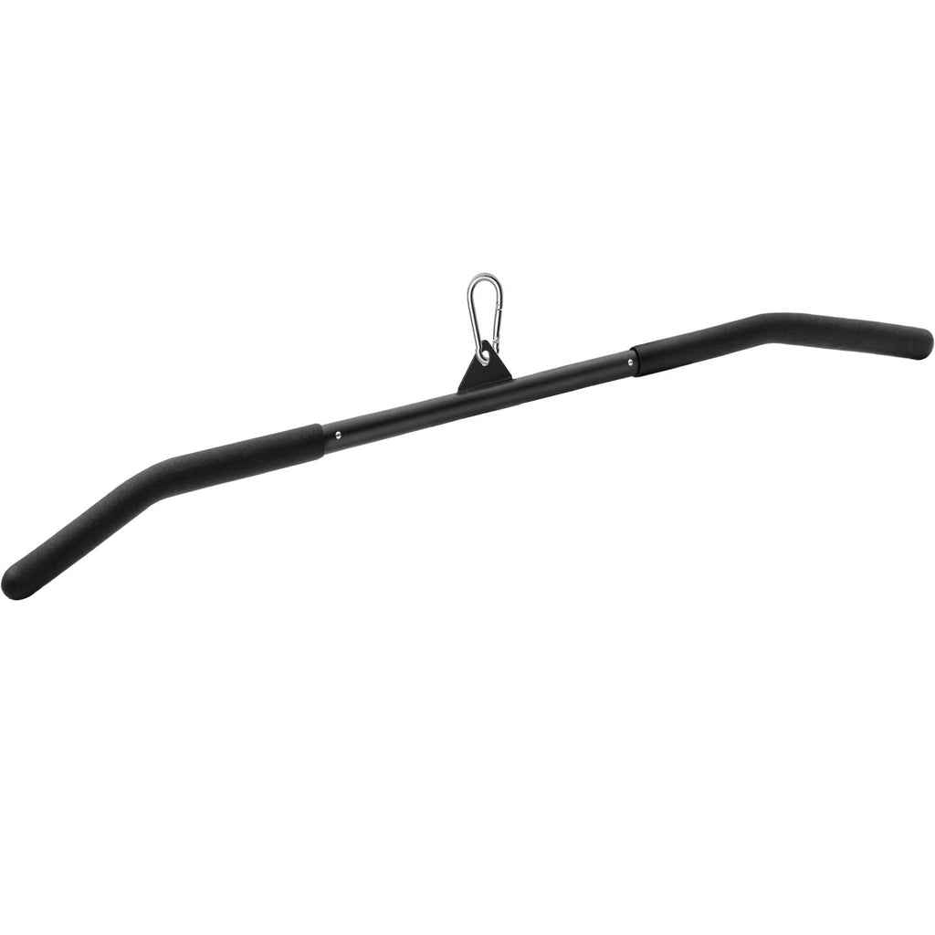 Sertt 39.37 Inch Lat Pulldown Bar Attachment For Pulley Cable Machine, Curl Tricep Press Down Bar With Rubber Handle, Lat Pull D