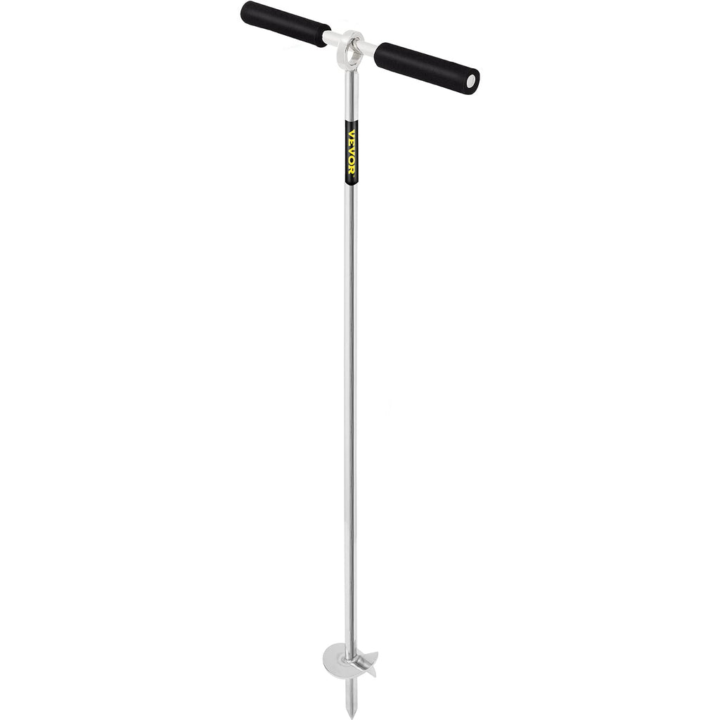 Vevor Sand Anchor, 36'' Length Auger To The Beach And Sandbar, 316 Stainless Steel Screw Anchor W/Removable Handle, Bungee Line