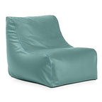 Jaxx Ponce Nautical Edition - Bean Bag Chair For Boat, Yacht & Watersports - Marine Vinyl, Waterfall Blue
