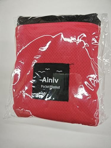 Ainiv Picnic Blanket, Mini Pocket Beach Mat 55.1 X 70.8In (3-5 People) Foldable, Lightweight Waterproof Sand Free, Foldable Thin