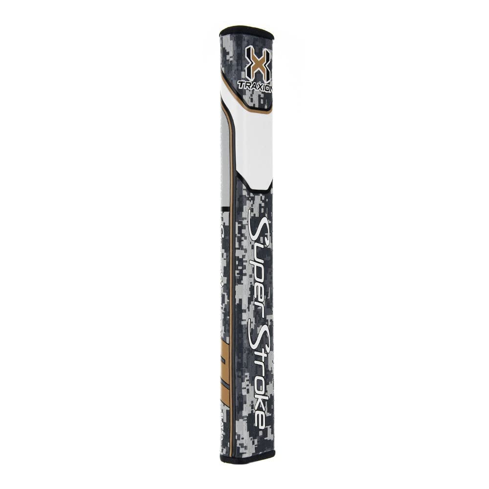 Superstroke Traxion Flatso Golf Putter Grip, Digi Camo/Tan (Flatso 1.0) | Advanced Surface Texture That Improves Feedback And Ta