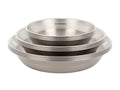 Tableware Set - Ultralight, Stainless Steel Camping Cookware Set - Durable Kitchenware Set With Plate, Dish, Bowls & Mesh Bag - 