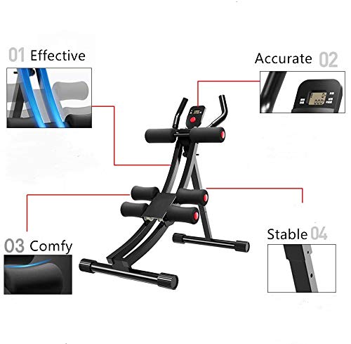 Fitlaya Fitness Core & Abdominal Trainers Ab Workout Machine Home Gym Strength Training Ab Cruncher Foldable Fitness Equipment (