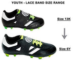 Unique Sports Lace Band'S Youth Size Soccer Cleat Cover Protector, Neon Green