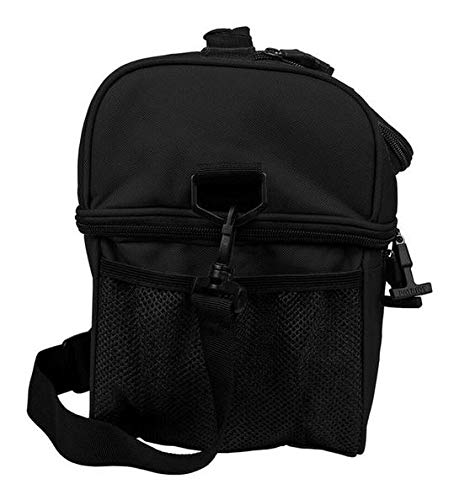 Patriot Coolers Duo Lunch Bag - 15 Can Lunch Cooler With Dual Compartments And Convenient Carry Strap (Black)