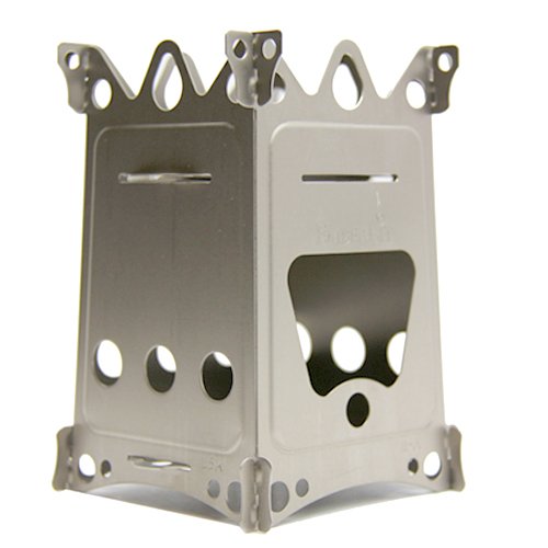 Emberlit Fireant Stainless Steel Stove- Lightweight, Multi-Fuel, Packs Flat For Hiking,Hunting, Survival Packs, And Camping Smal