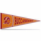Rico Industries Nfl Football Tampa Bay Buccaneers Retro - Alt 12'' X 30'' Felt Wall D  Cor Pennant - Great For Home/Bed Room/Man