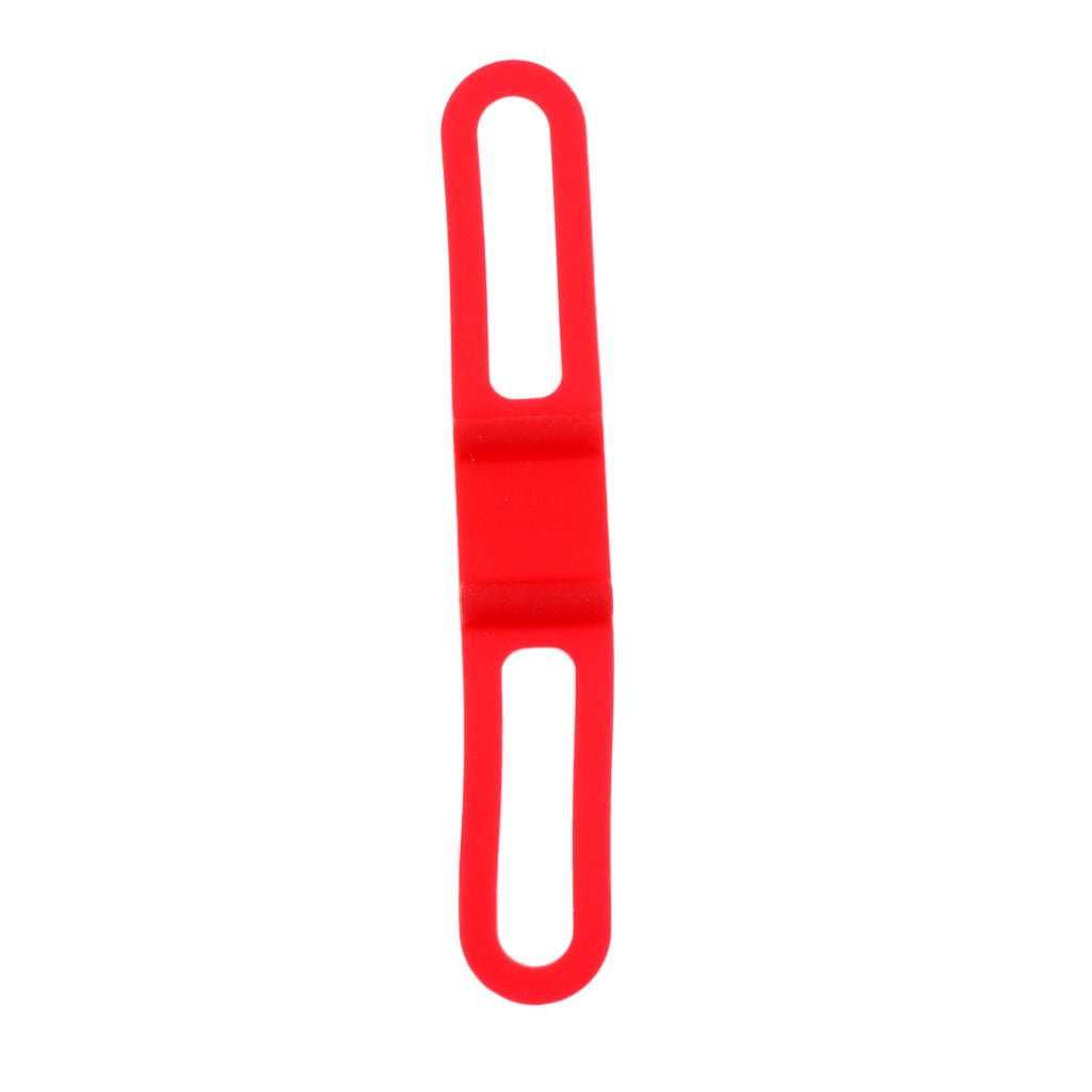 Merishopp Bike Silicone Elastic Band Flashlight Phone Strap Ribbon Mount Holder Red | Sporting Goods | Cycling | Bicycle Accesso