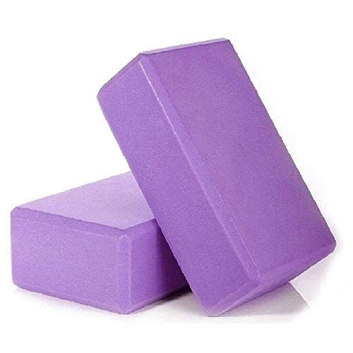 Sadvidhya Set Of 2 Pcs Eva Foam Rectangle Shaped Gym Fitness Yoga Block Brick| Yoga Accessories For Men And Women (Pack Of 2)