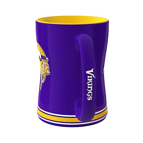 Nfl Minnesota Vikings Sculpted Ceramic Relief Mug, 14-Ounce, Purple
