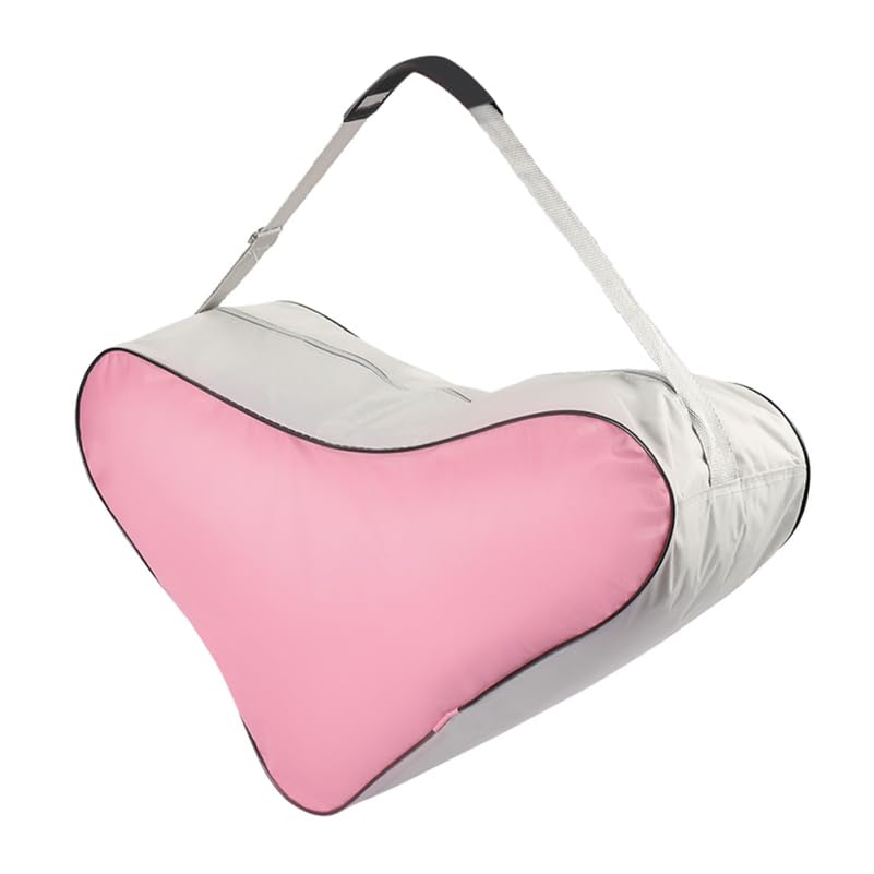 GALPADA Triangular Roller Skate Pouch with Convenient Hand Strap for Portable Skate Backpack and Athletic Gear Stylish Pink Desi