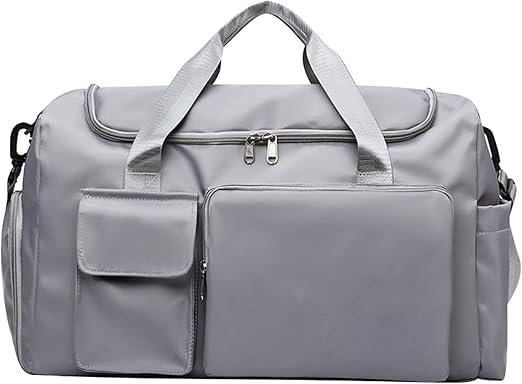 Sunesh Creation Multicompartment 6 Pocket Bag Lightweight Travel Sport Gym Duffle Bag With Shoe Compartment Spacious Storage Por