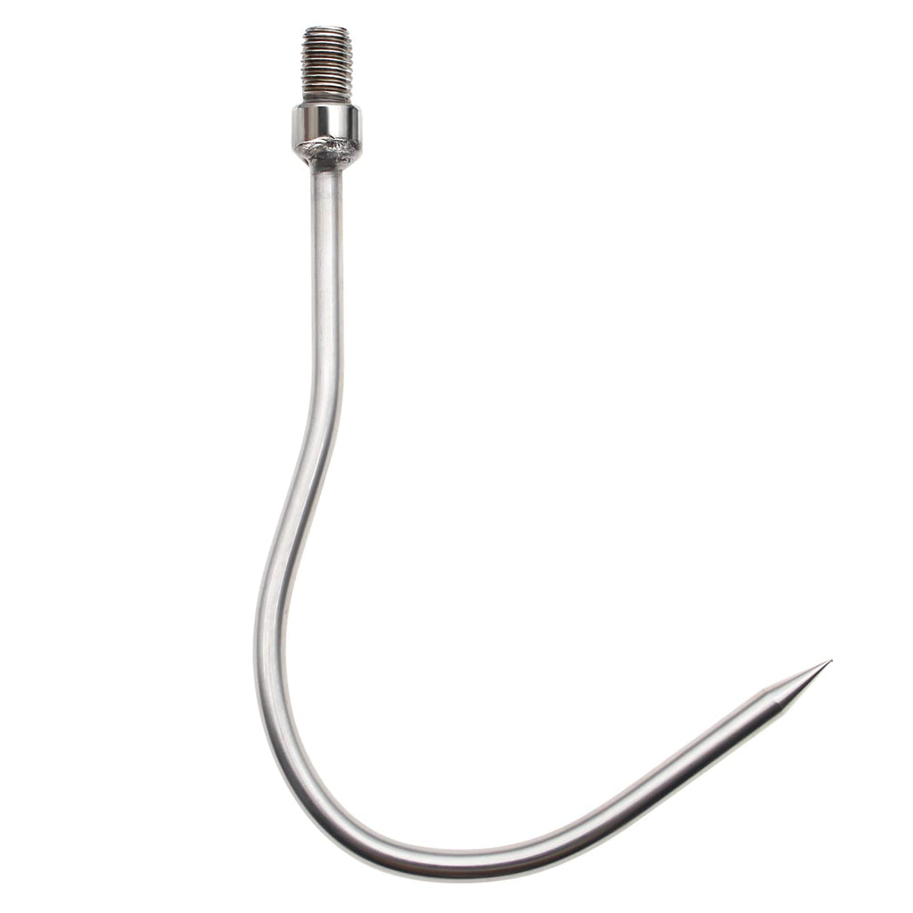 Fregito Fishing Harpoon, Stainless Steel Barbed Spear With Aluminum Alloy Rod Gig Gaff, 8Mm Screw For Outdoor Landing Large Fish
