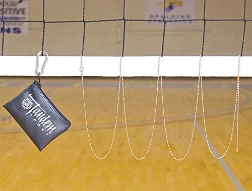 Tandem Sport Volleyball Net Setter With Pouch - Volleyball Net Measure Chain - 4 Pre-Set Net Heights For Men'S, Women'S, Coed, A