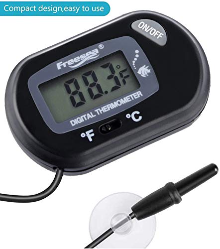 Freesea 50 Watt Aquarium Submersible Betta Heater With Aquarium Submersible Thermometer