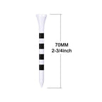 Zivisk Wooden Golf Tees 2-3/4 Inch 100 Count, 2.75'' Long Golf Wood Bamboo Tees(White,70Mm)
