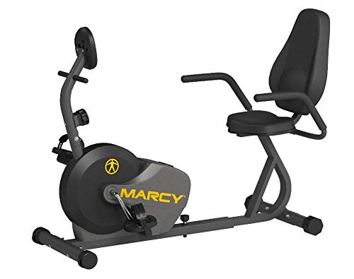 Marcy Magnetic Recumbent Bike With Adjustable Resistance And Transport Wheels Ns-716R, 11.00 X 22.00 X 31.00''