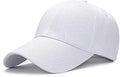 Bezal Men Cotton Plain White Baseball Cap Free Size