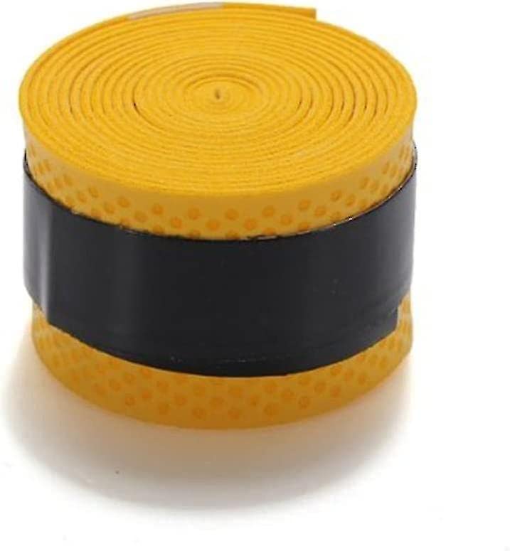 Emm Emm Finest Pu Badminton/Tennis Over Grips (Black, Red/Blue/Black/Purple/Pink/Cyan/Yellow).