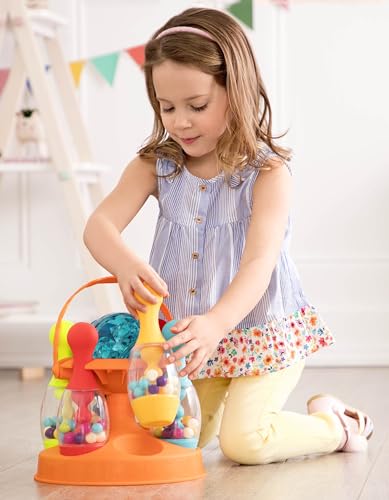 B. Toys- Lets Glow Bowling! - Multicolored Six Pin Toy Bowling Set With Flashing Light-Up Ball & Carrying Caddy For Kids- 2 Year
