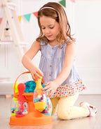 B. Toys- Lets Glow Bowling! - Multicolored Six Pin Toy Bowling Set With Flashing Light-Up Ball & Carrying Caddy For Kids- 2 Year