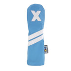 Light Blue Sunfish Leather Golf Headcover 5 Piece Set 1 3 5 X H Driver Fairway Hybrid