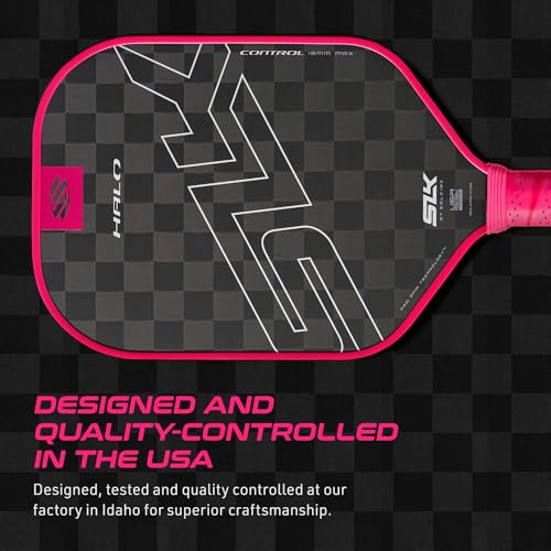 Selkirk Slk Halo Control Max Pickleball Paddle | Raw Carbon Fiber Pickleball Paddle With A Rev-Core Power Polymer Core | The Pic