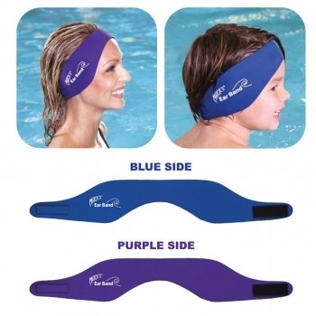 Mack'S Ear Band Swimming Headband, Blue/ Purple (Pack Of 2)