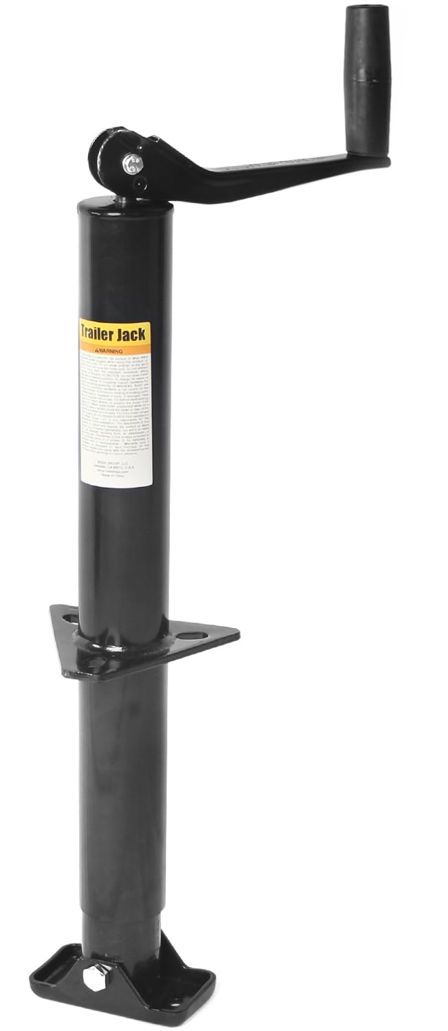 MaxxHaul 70159 14 Lift A-Frame Mount Trailer Jack with Top Wind - 2000 lbs. Capacity