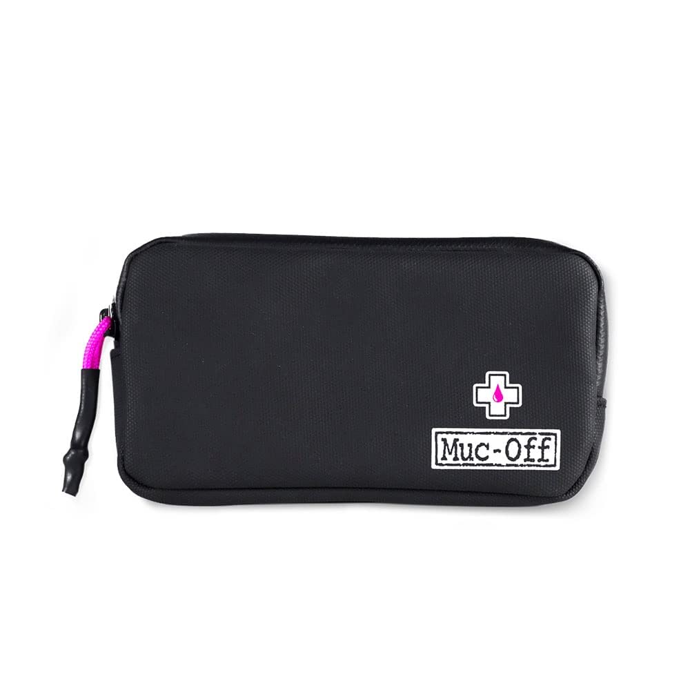 Muc-Off Rainproof Essentials Case, Black - Bike Pouch, Cycling Phone Wallet with Zipper - Bike Accessories for Storing Phone and